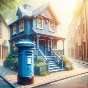 Blue Postal box
