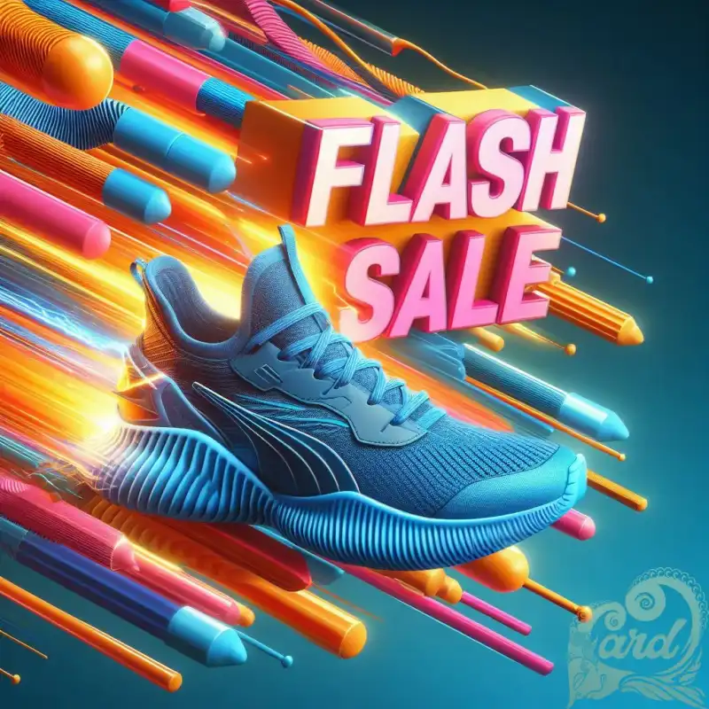 Blue shoes poster
