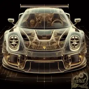 Blueprint of Porsche GT3
