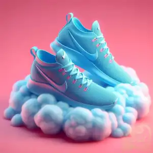 blues cotton candy shoes