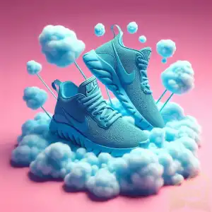 blues cotton candy shoes