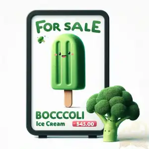Broccoli ice cream