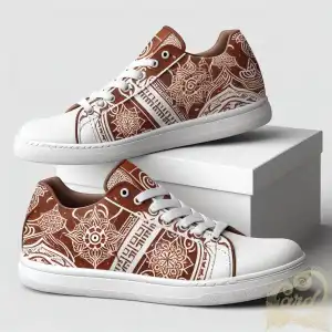 Brown Batik Sneakers