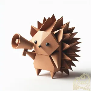 brown hedgehog Papercraft