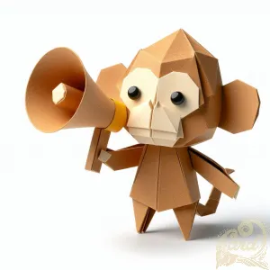 Brown Monkey Papercraft