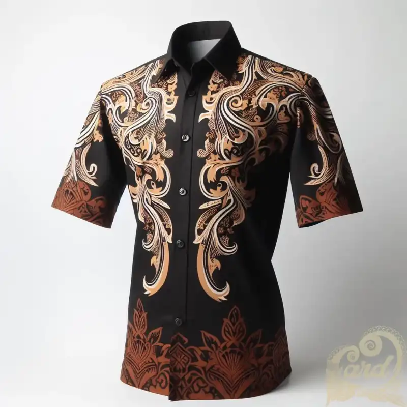 Brown Parang Batik Shirt