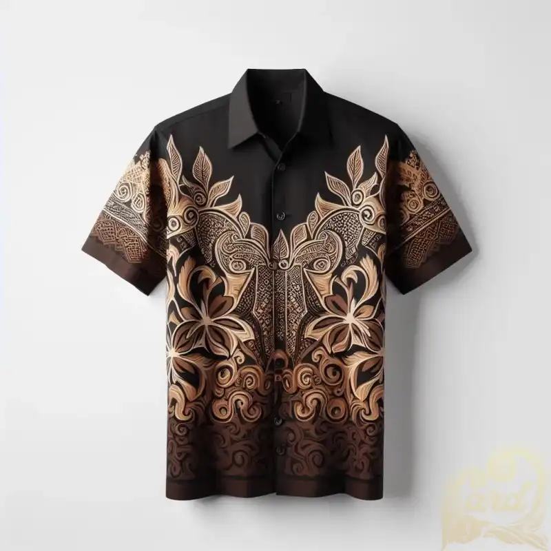 Brown Parang Batik Shirt