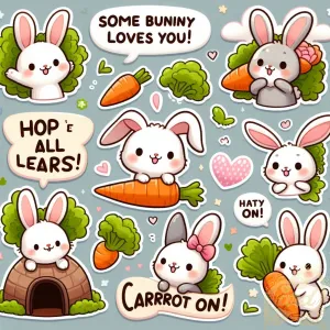 Bunny Sticker Collection