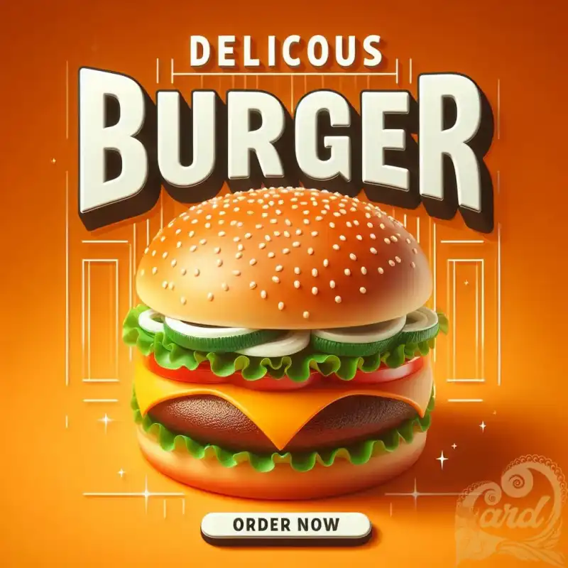 Burger Promotion Poster
