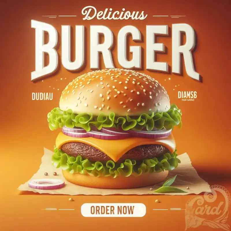 Burger Promotion Poster