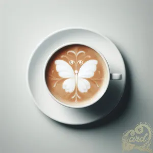 Butterfly Latte Artistry