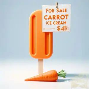 Carrot ice cream
