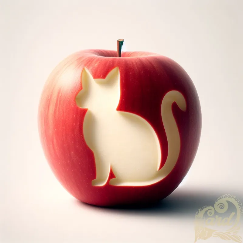 Cat-Cutout Crisp Apple