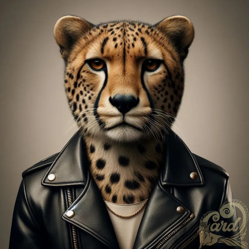 Cheetah in Black Jacket