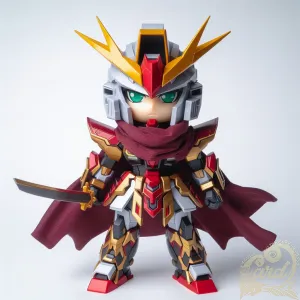 Chibi Samurai in Gundam Costume