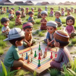 Children playing Top
