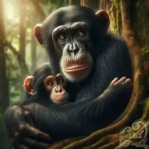 chimpanzees photography