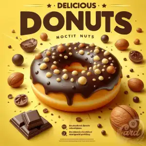 chocolate nuts Donut