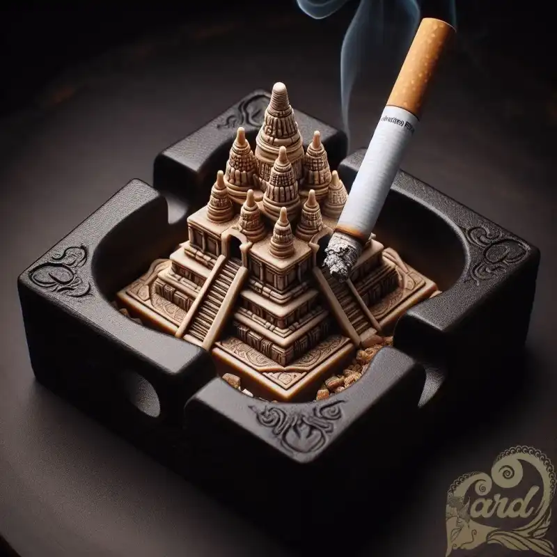 Cigarette ashtray Borobudur