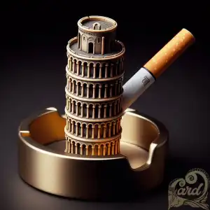 Cigarette ashtray pisa