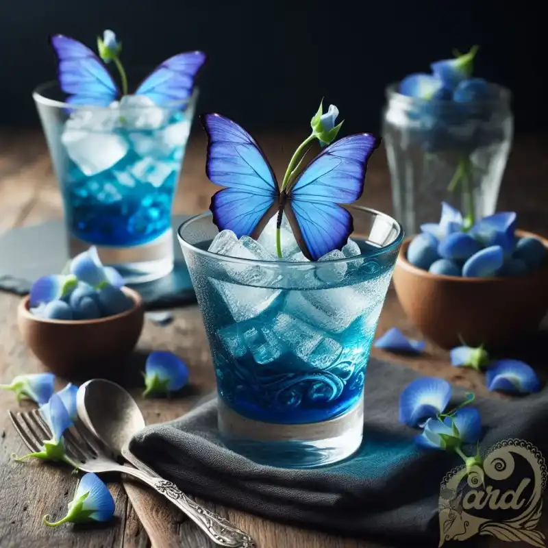 cocktail butterfly blue pea
