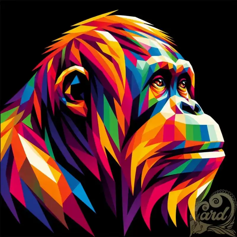 Colorful Orangutan