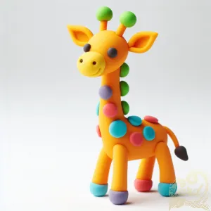 Colorful Whimsical Giraffe