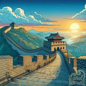 Comic the great wall of china