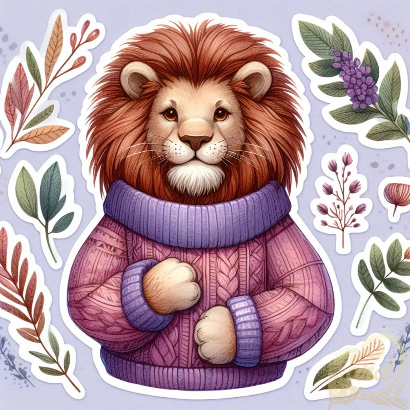 Cozy Lion Cub Art