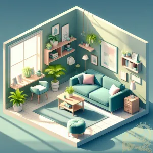 Cozy Modern Green Room