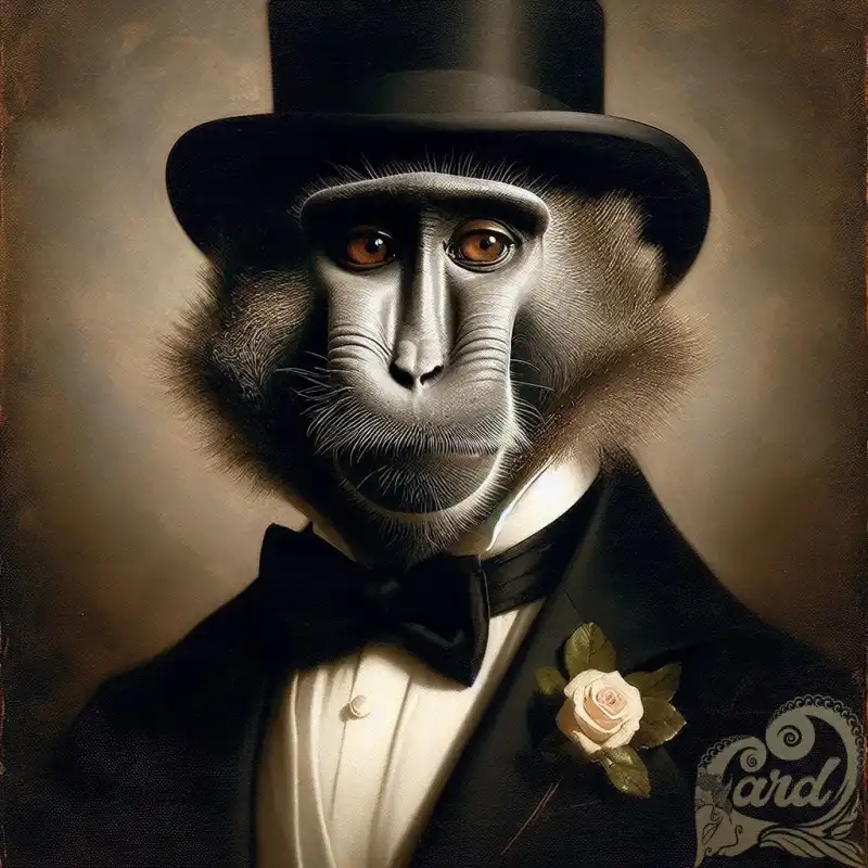 Crested Macaque tuxedo
