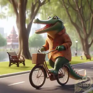 Crocodile cycling 
