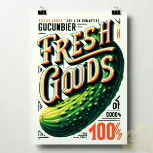 Cucumber Fresh Poster