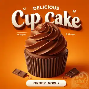 Cup Cake Promotion Poster