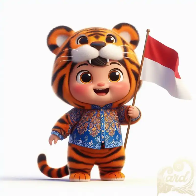 cute cosplay sumatran tiger