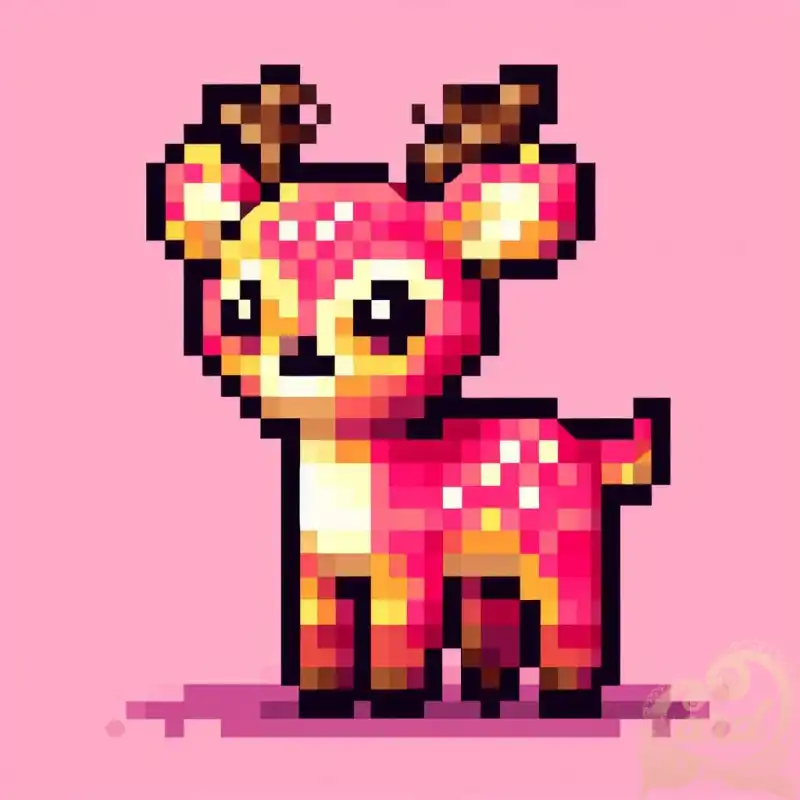 Cute Deer on Pixel