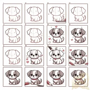 Cute Dog Drawing Guide