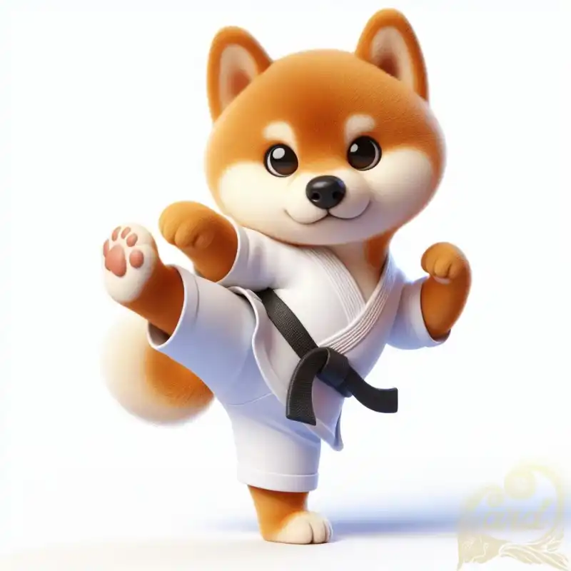 cute dog karate