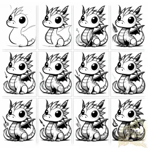 Cute Dragon Drawing Guide