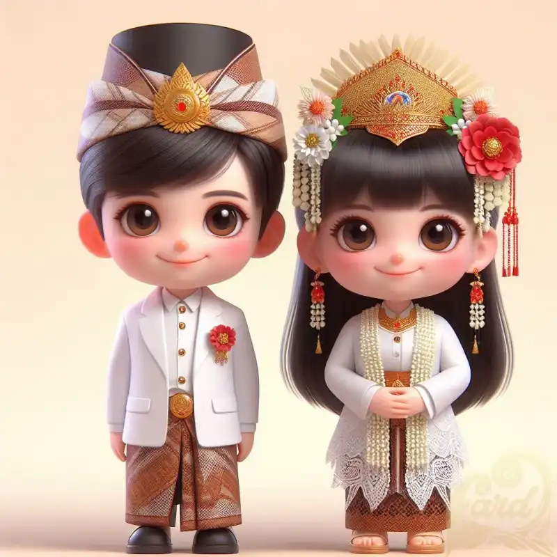 Cute Java Wedding Couple