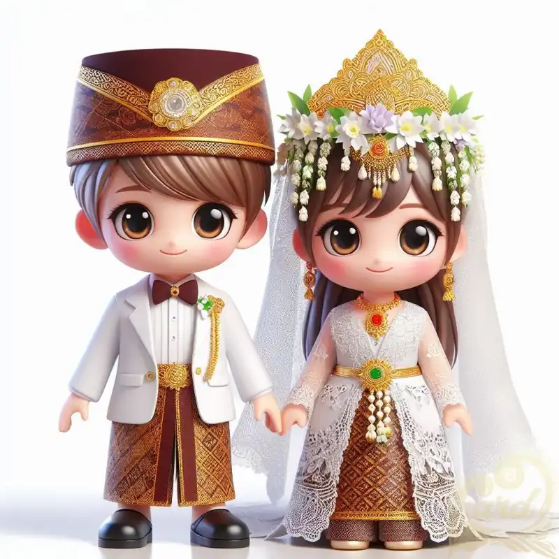 Cute Java Wedding Couple