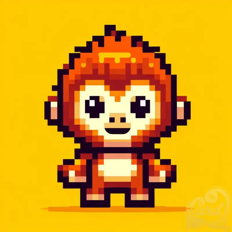 Cute Orangutan on Pixel