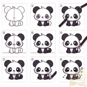Cute Panda Drawing Guide