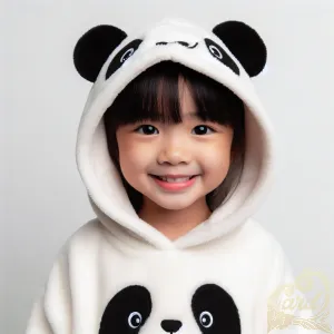 Cute Panda Hoodie Girl