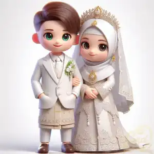 Cute Sulawesi Wedding Couple