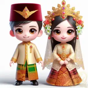 Cute Sumatera Wedding Couple