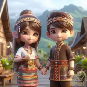 Dayak traditional clothing 