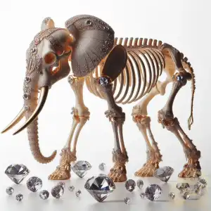 diamond elephant bone skeleton