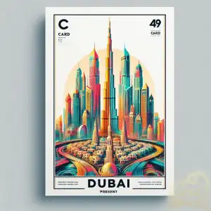 Dubai view poster
