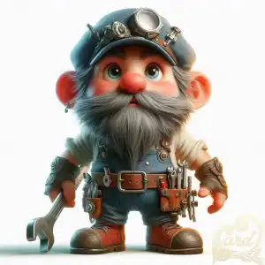 dwarf mechanic caricature